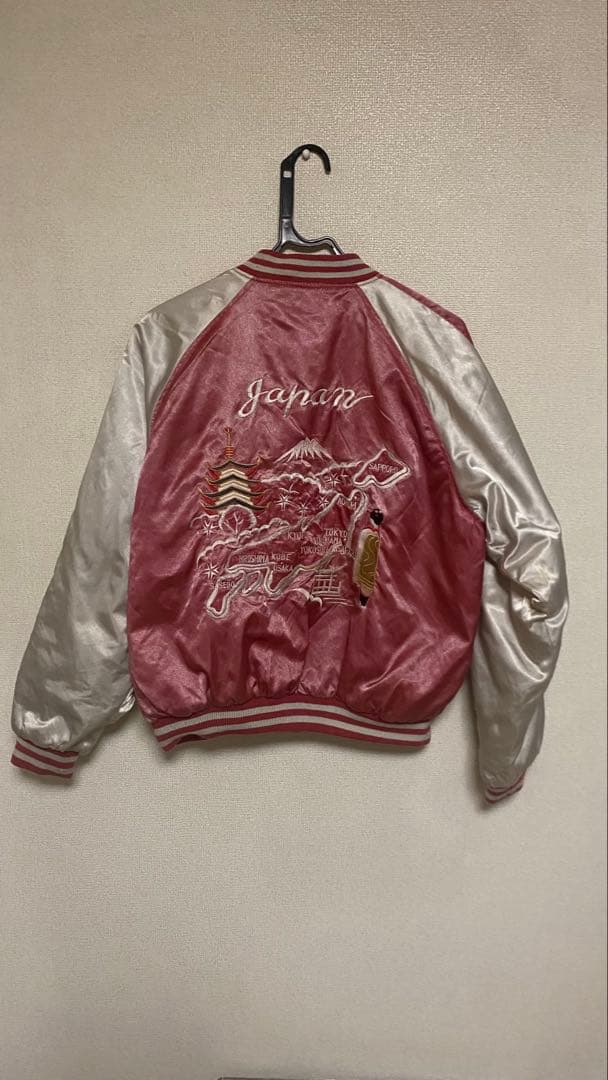 JUNGLE STORM スカジャン　赤ピンク