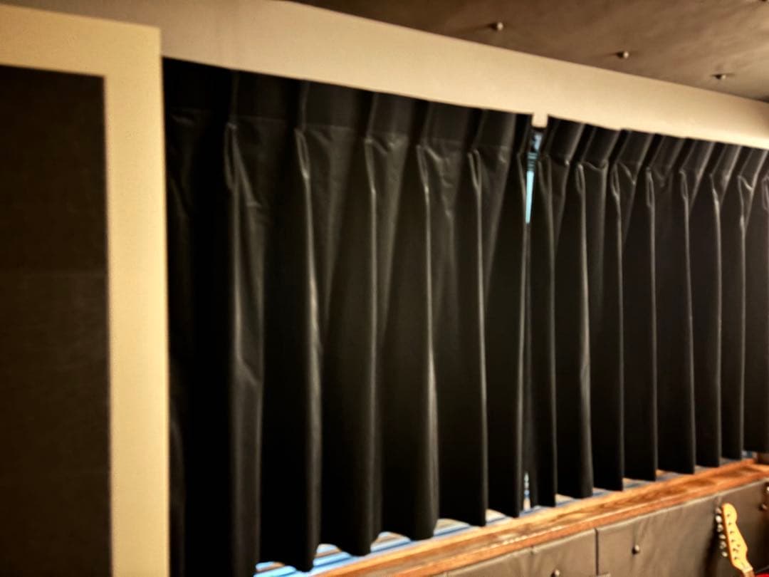 ベルベット　カーテン　防音　音楽室　スタジオ　シアタールーム　99x115 x2