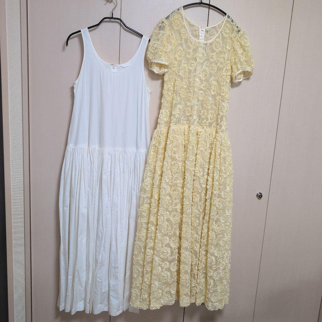 カネコイサオ　ワンピースドレス　＋インナードレス付き