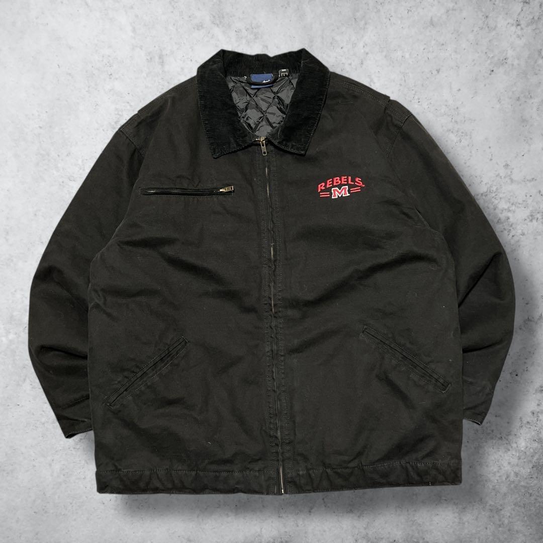 【htmuwe】デトロイトジャケットダックジャケットY2KブラックL古着