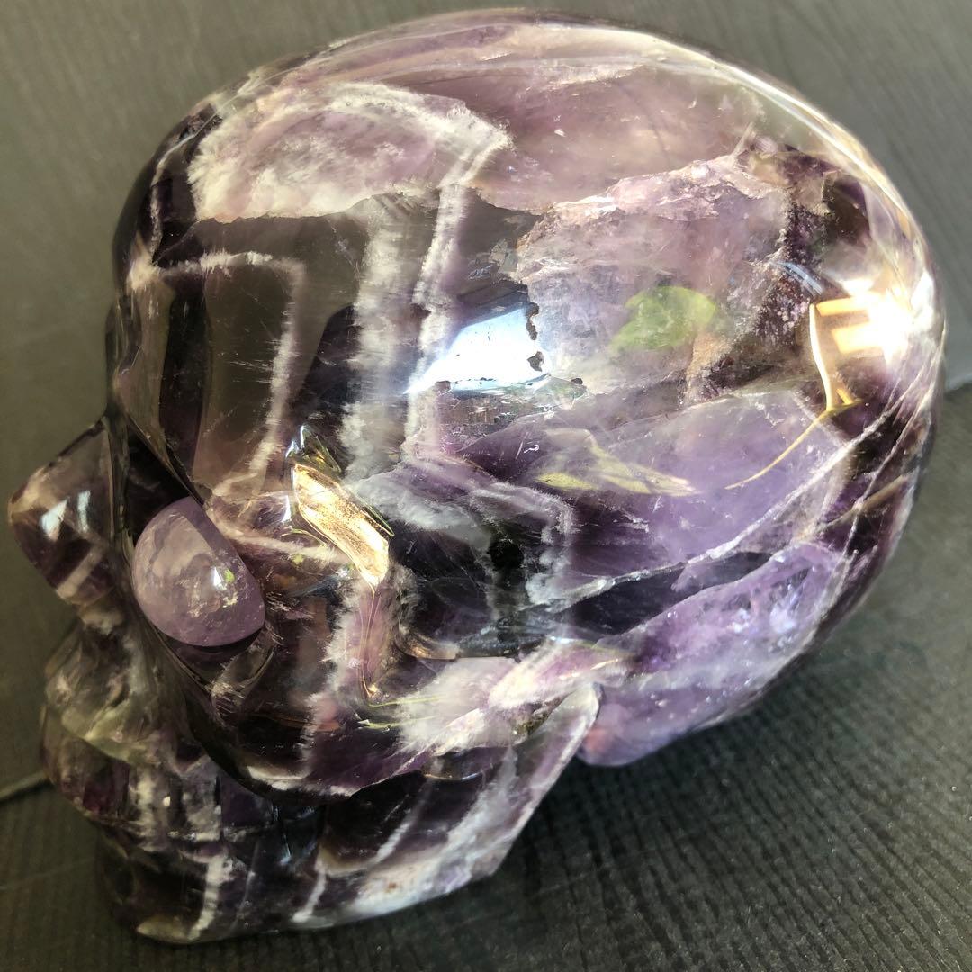 ❤️ レア　1.37kg ドクロ　髑髏 夢幻紫水晶　アメジスト　天然石