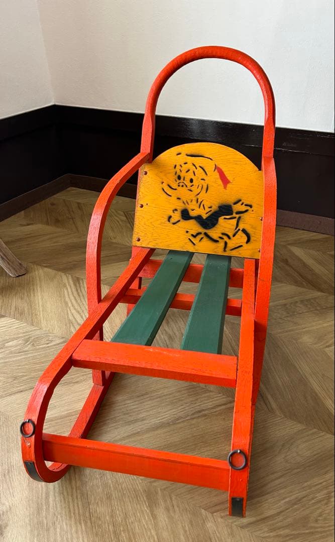 昭和レトロ 曲げ木 手押し木製そり 週末限定値下げ