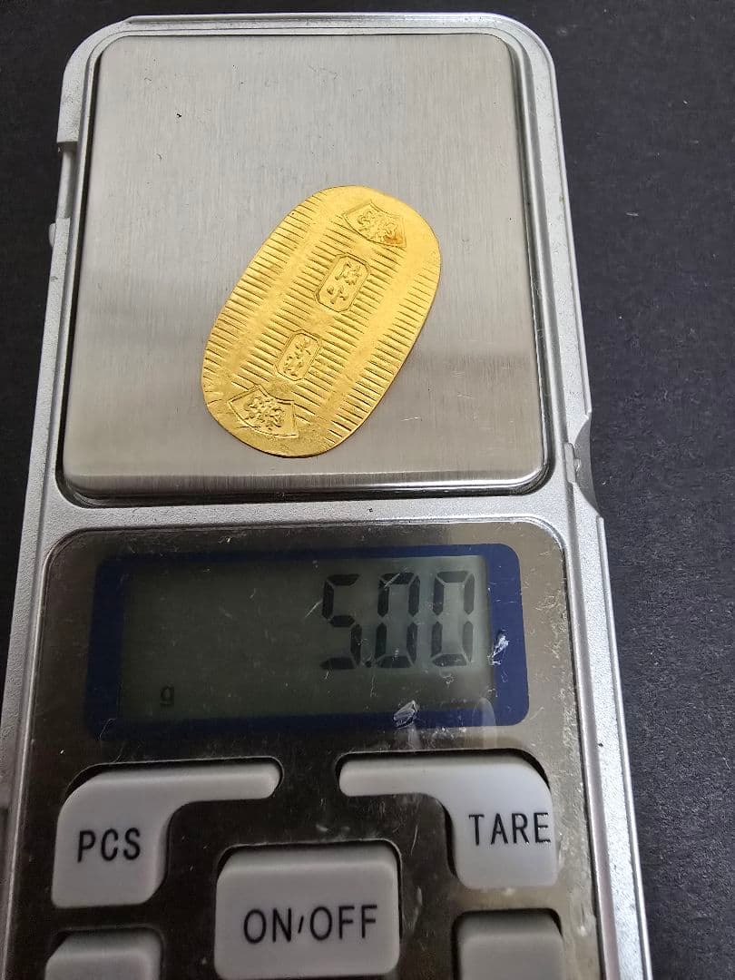 徳力 小判 純金 純銀 5g