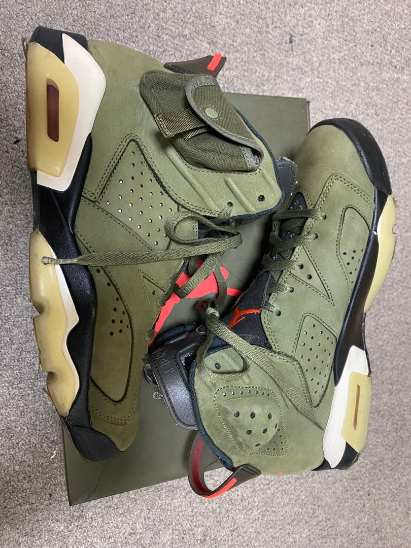R*1様 Air Jordan 6 トラヴィススコット　オリーブ