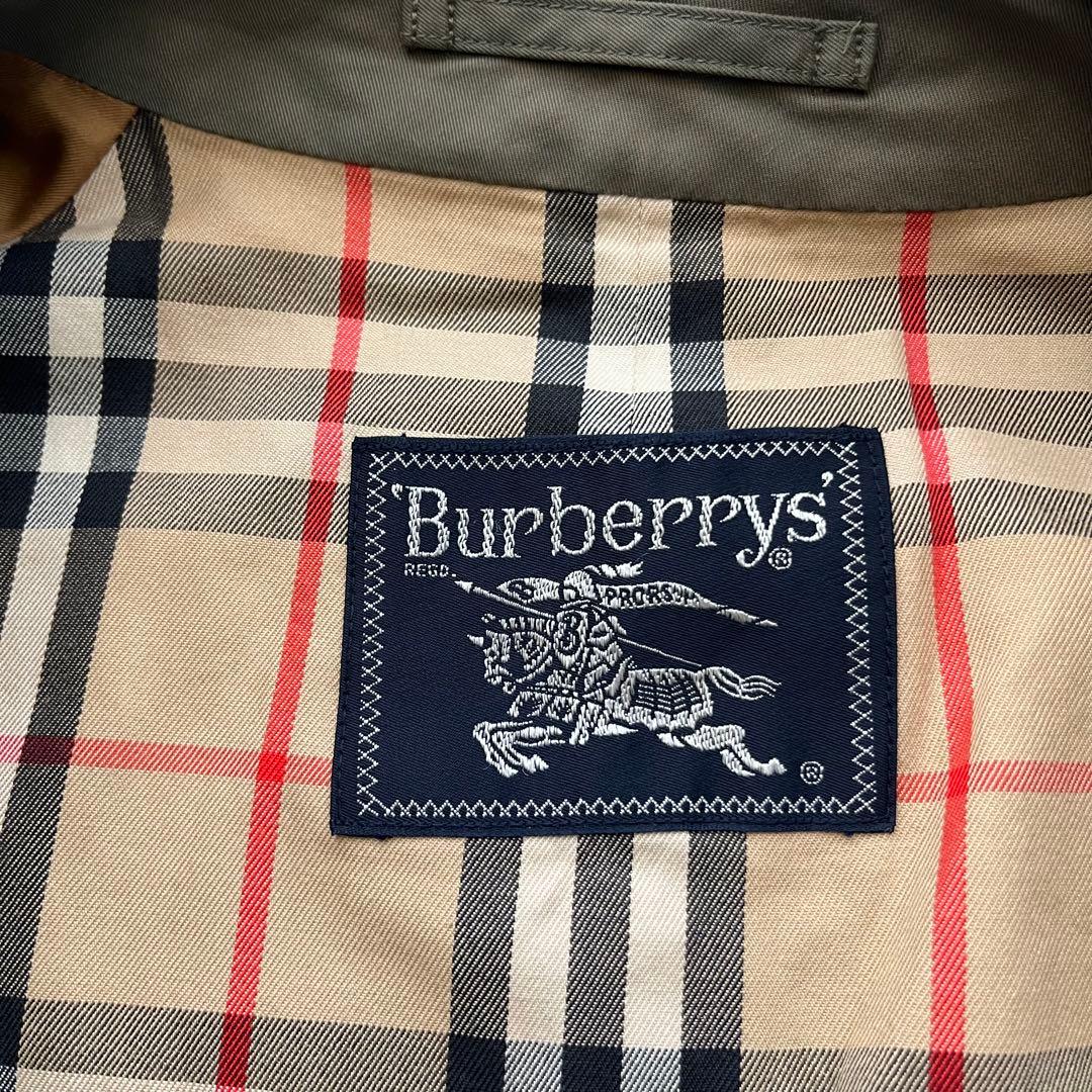 Burberrys トレンチコート　カーキ　ノバチェック　ポケット　メンズ