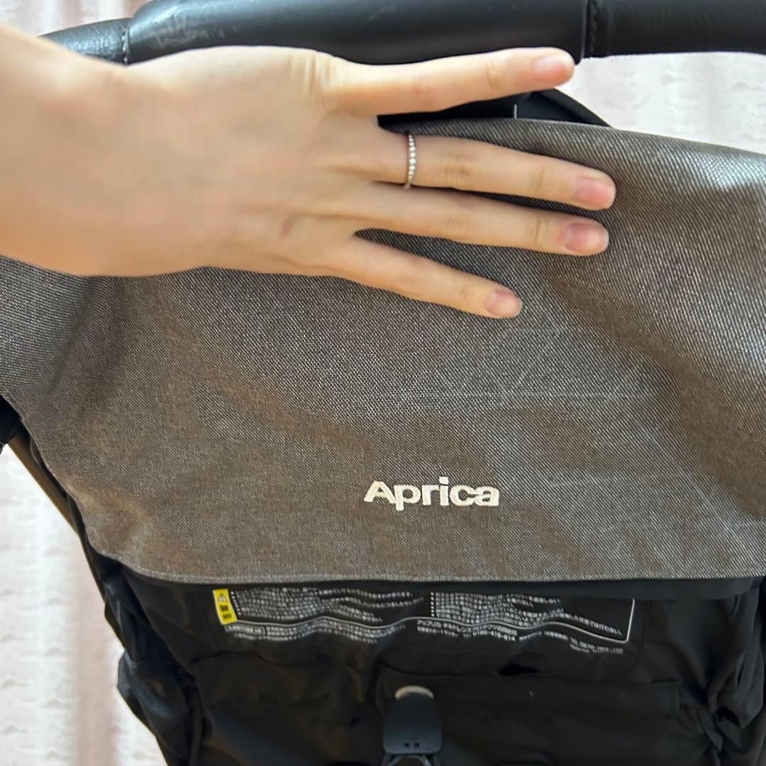 美品　Aprica アップリカ　3輪ベビーカー スムーヴプレミアムAB グレー