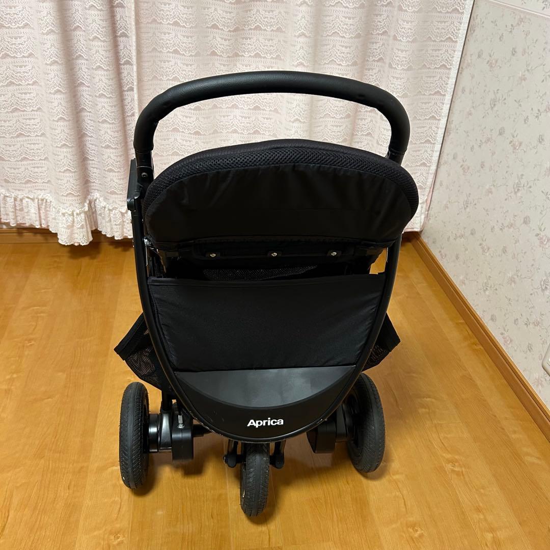 美品　Aprica アップリカ　3輪ベビーカー スムーヴプレミアムAB グレー