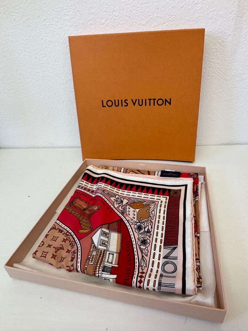 ★【売り切り】 LOUIS VUITTON 　カレ ジュドゥルイ スカーフ