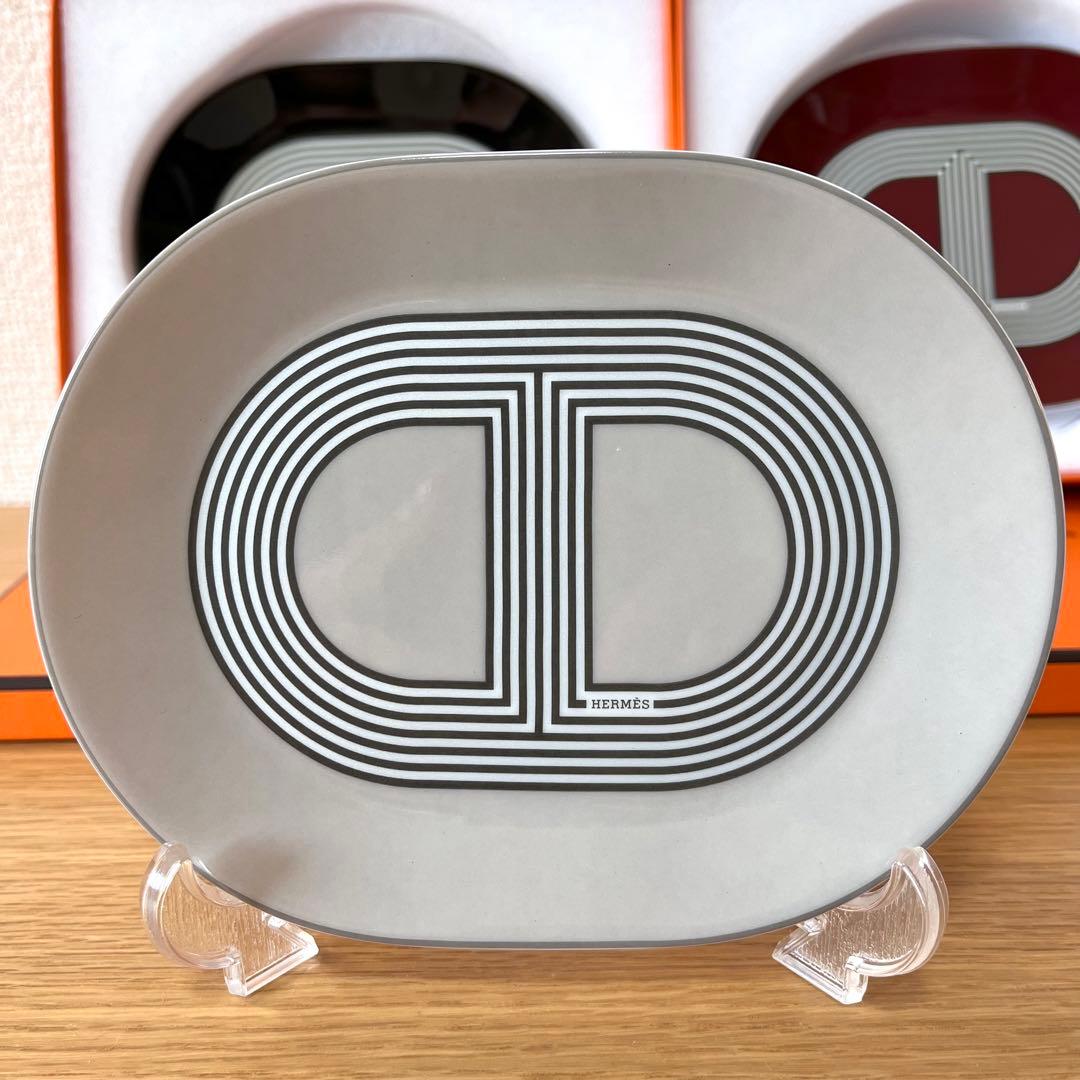 【廃盤 4色セット 新品】エルメス　ラリー　オーバルプレートミニ　15cm