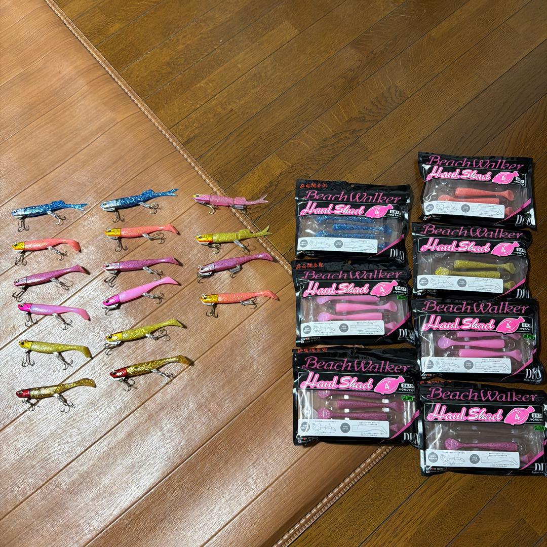 DUOビーチウォーカーハウル各種16個+交換用ワーム7個セット未使用品