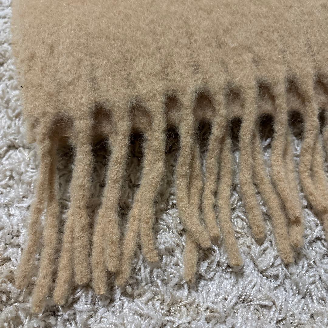 【極美品】MAISON KITSUNE メゾンキツネ マフラー ベージュ ウール