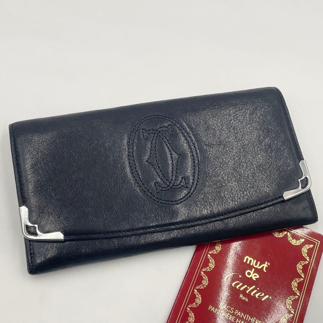 Cartierカルティエ 長財布 マストライン マルチェロ ブラック 折り財布