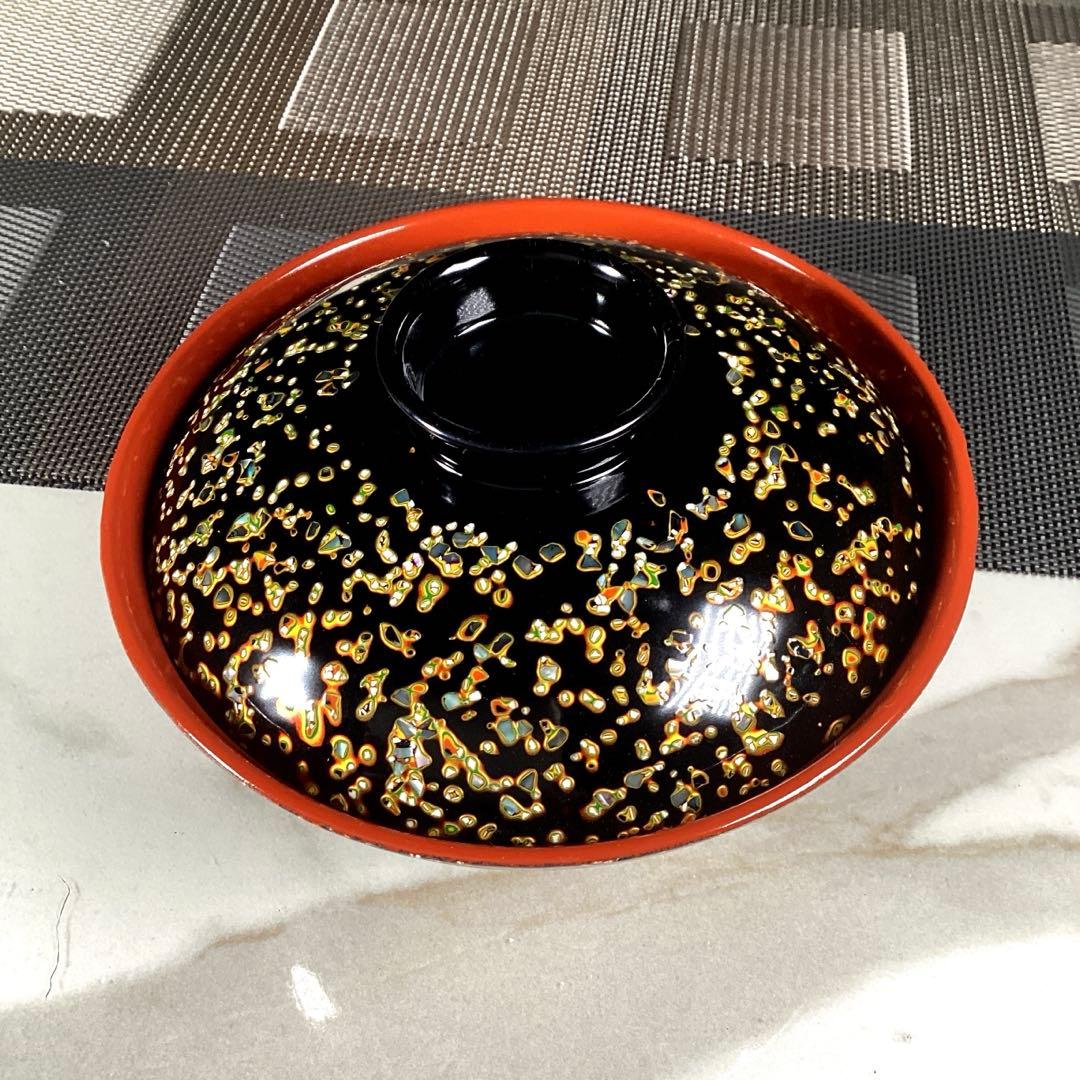 若狭塗　蓋付　お椀　5客