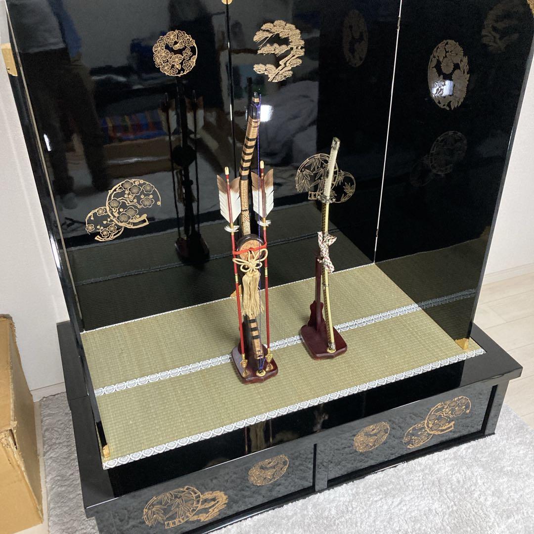 台座部のみ　稚児等身大鎧兜　五月人形　稚児鎧兜　着用鎧兜　景光作　2