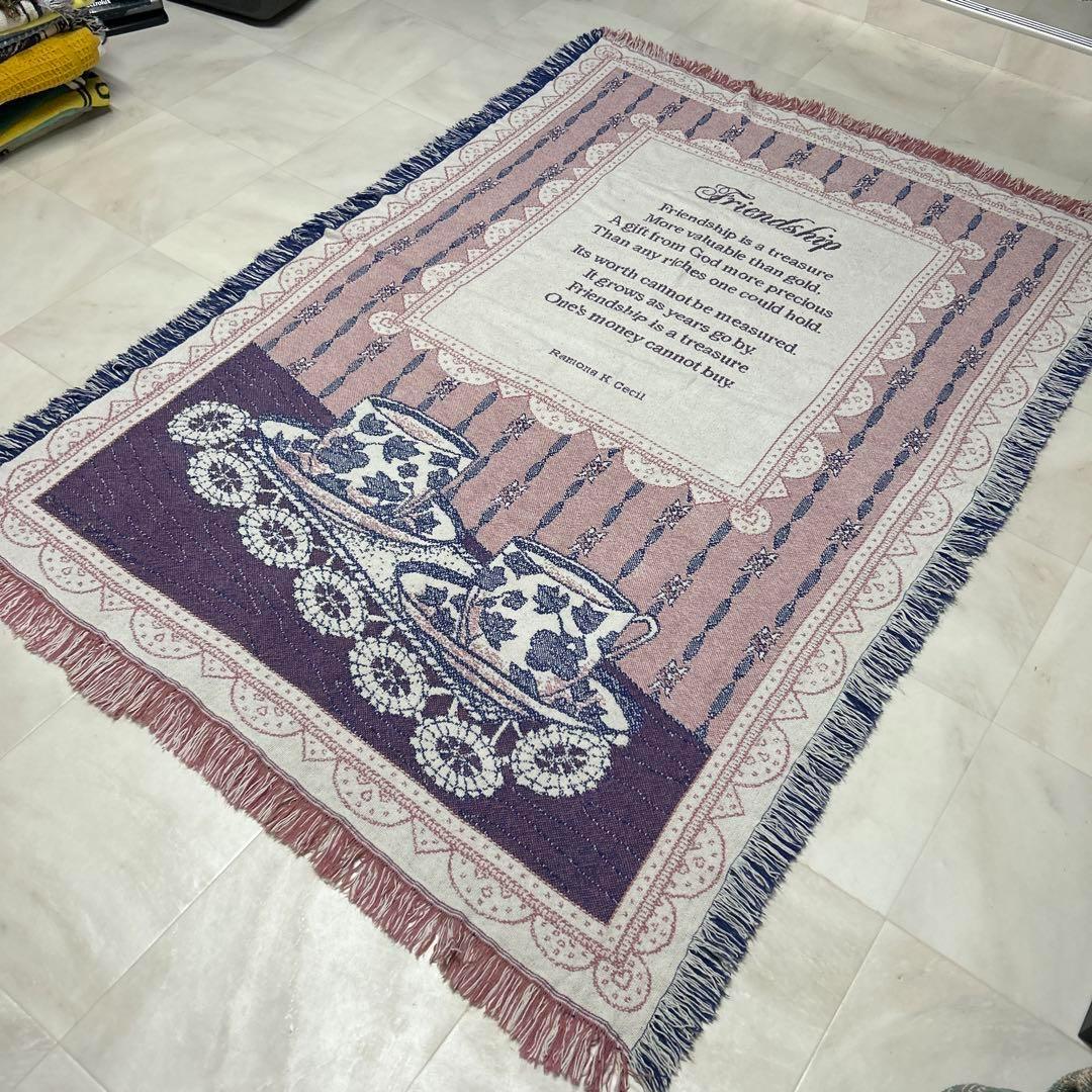 友情　マルチカバー　ソファカバー　ヴィンテージラグ　176x120