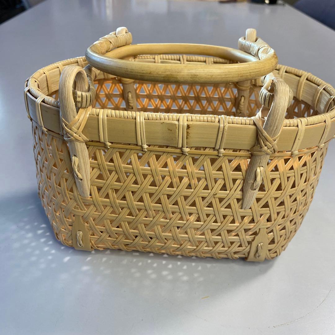 【ハンドメイド】国産竹使用のかごバッグ