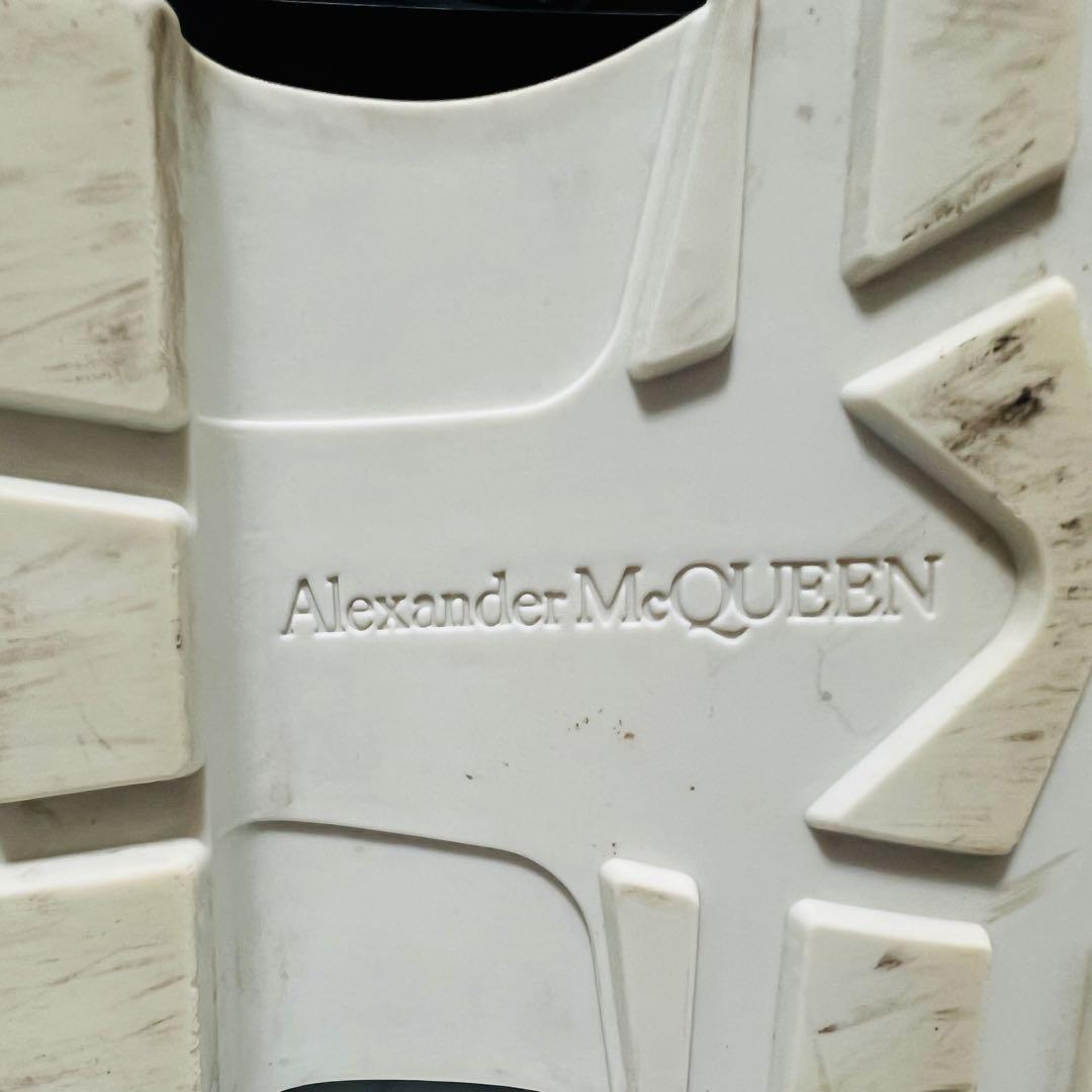 美品 アレキサンダーマックイーン トレッドスリック 厚底 22.5相当 黒白