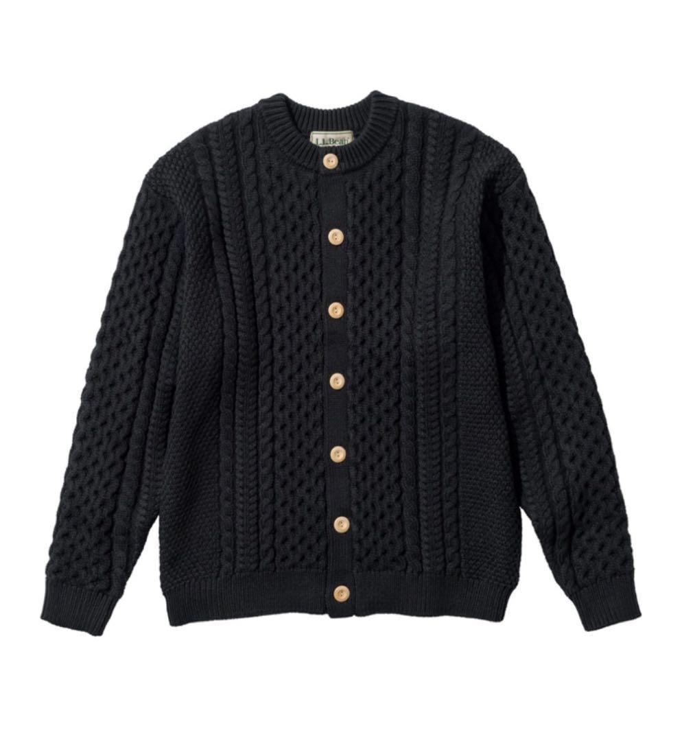 新品L.L.Bean カーディガン 可愛い木製ボタン