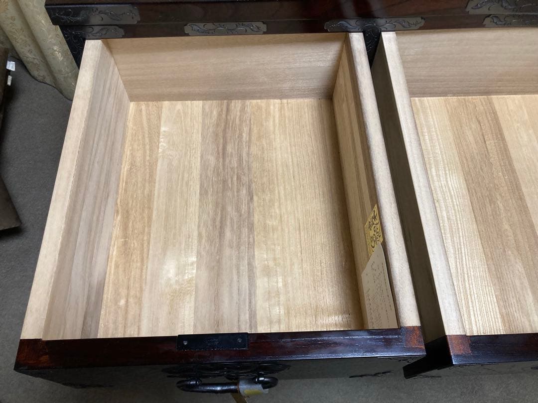 岩谷堂箪笥No.321 4尺整理［白鳥］銅手打