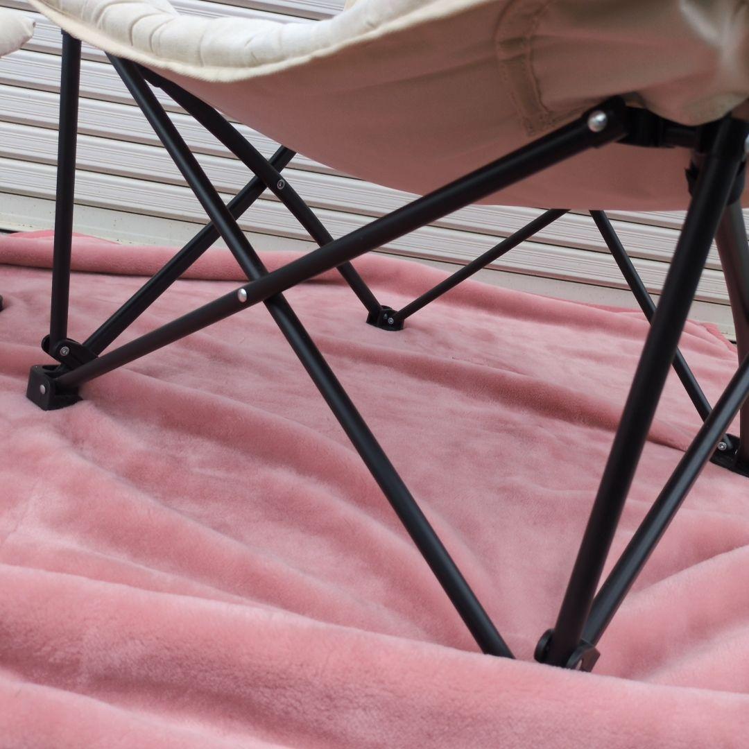 ニトリ バタフライチェア ハイバック BE オットマン付