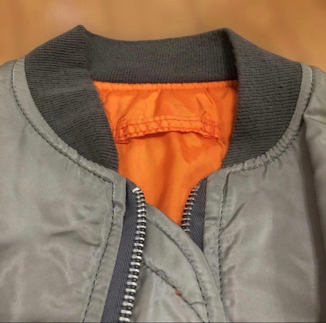 希少カラー 90s USA製 ALPHA INDUSTRIES MA-1グレーL
