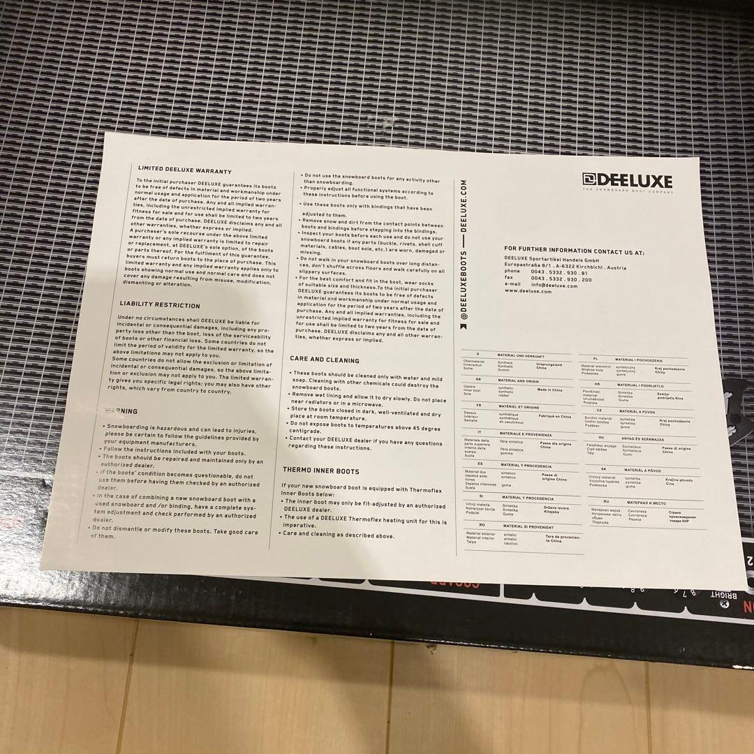 【限定モデル 】DEELUXE DEEMON 22-23モデル 26.5センチ