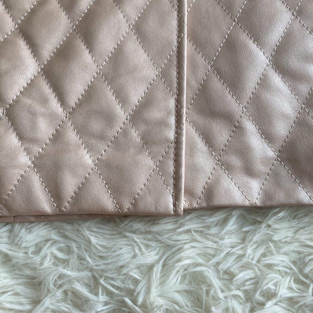 BALMAIN キルティングレザーコート ピンク 5号 大人 キレイめ シンプル