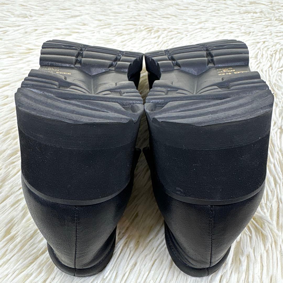 美品、慈雨、ジウ、センソユニコ、サイドジップ、レザーシューズ、靴