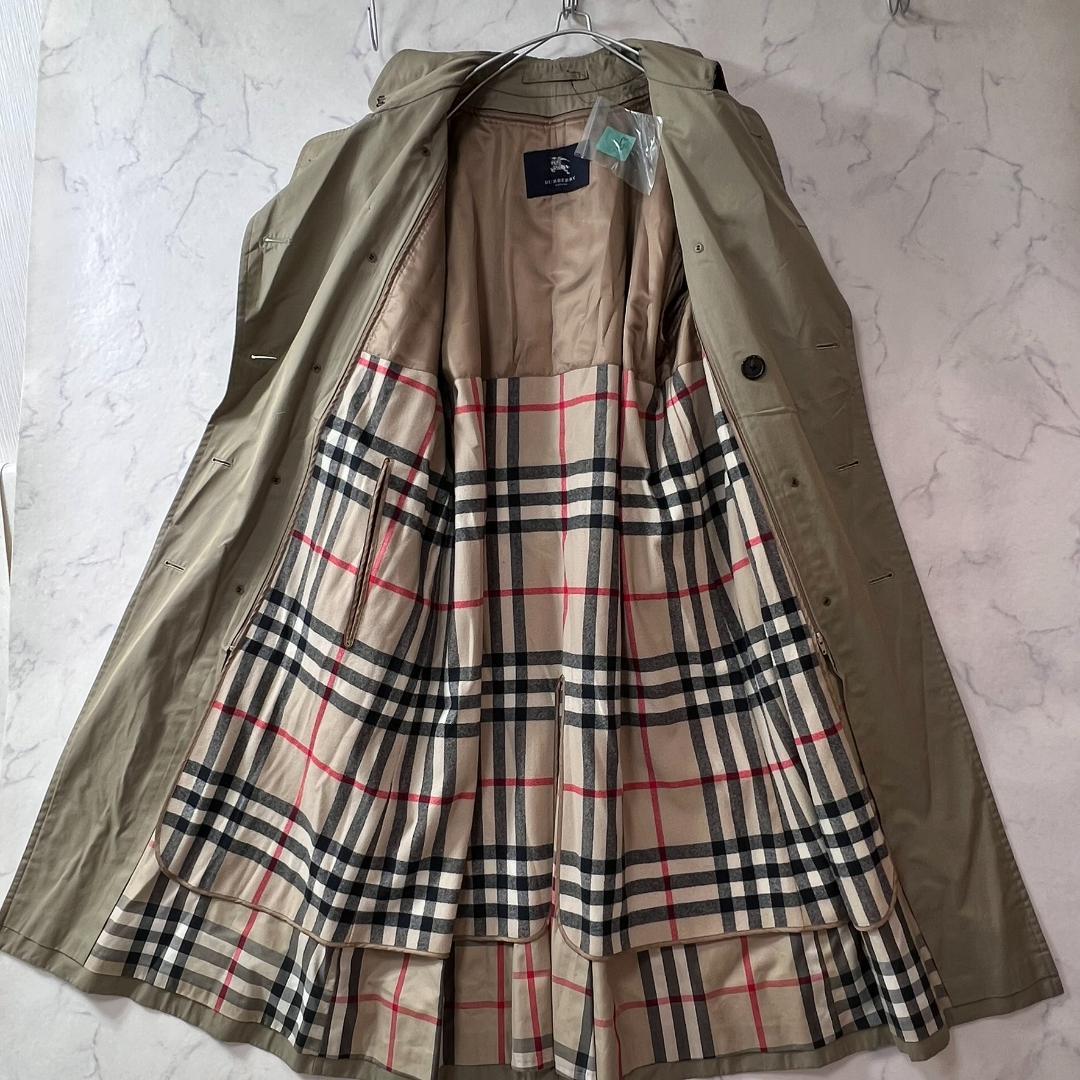 美品 バーバリーロンドン カシミヤ混 トレンチコート 2way B1319