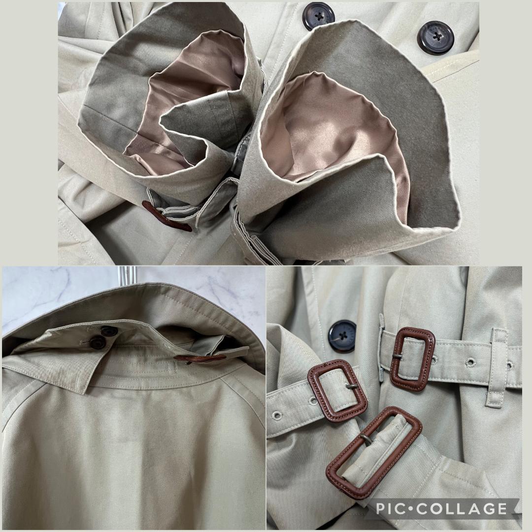 美品 バーバリーロンドン カシミヤ混 トレンチコート 2way B1319