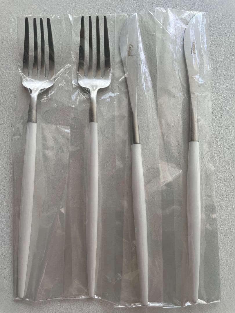 新品Cutipol カトラリーGOA WHITE x SILVER