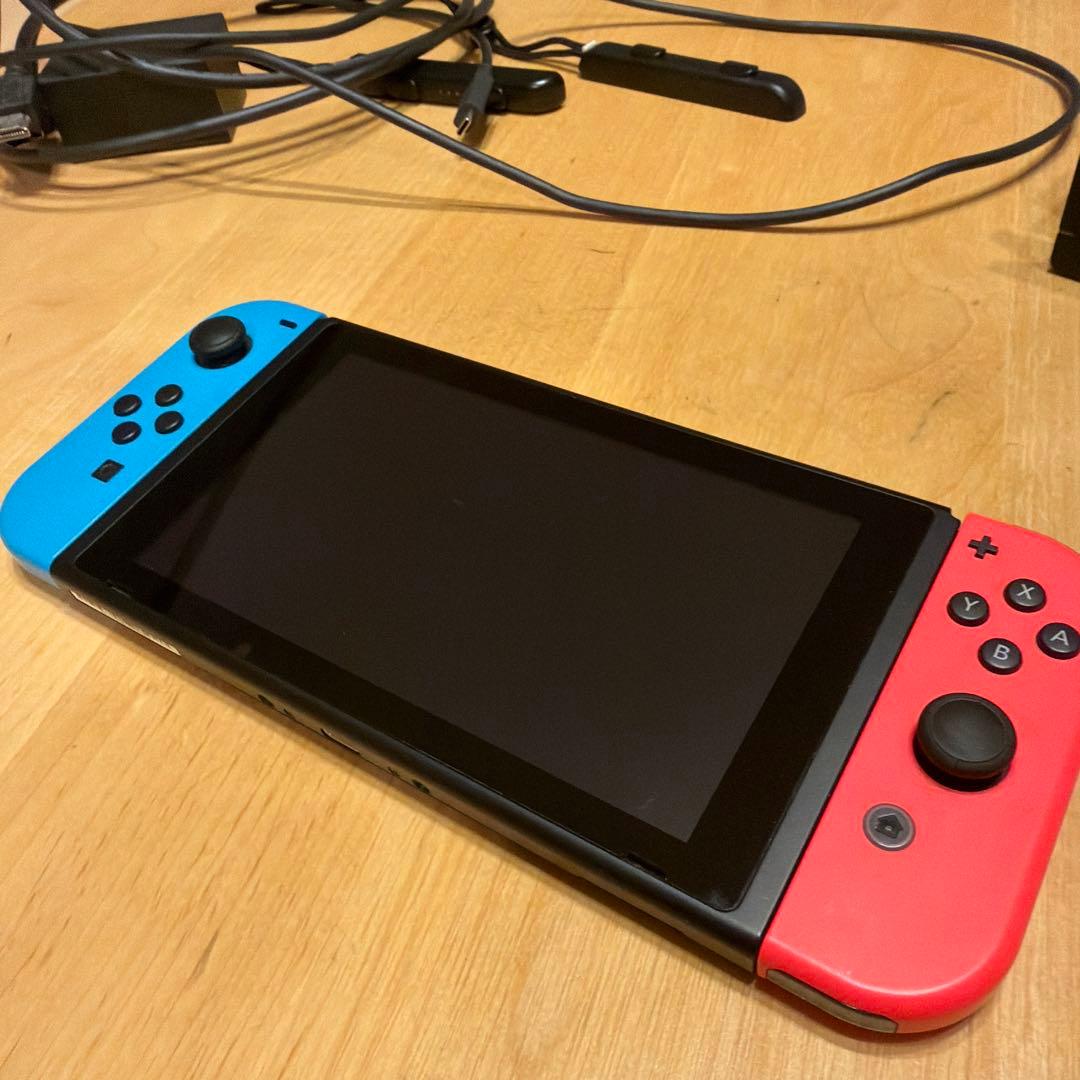 Nintendo Switch 本体 青/赤 充電器・ドック付き