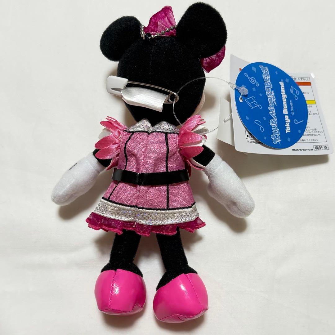【新品・タグ付き】ディズニー クラブマウスビート ミニー ぬいぐるみバッジ