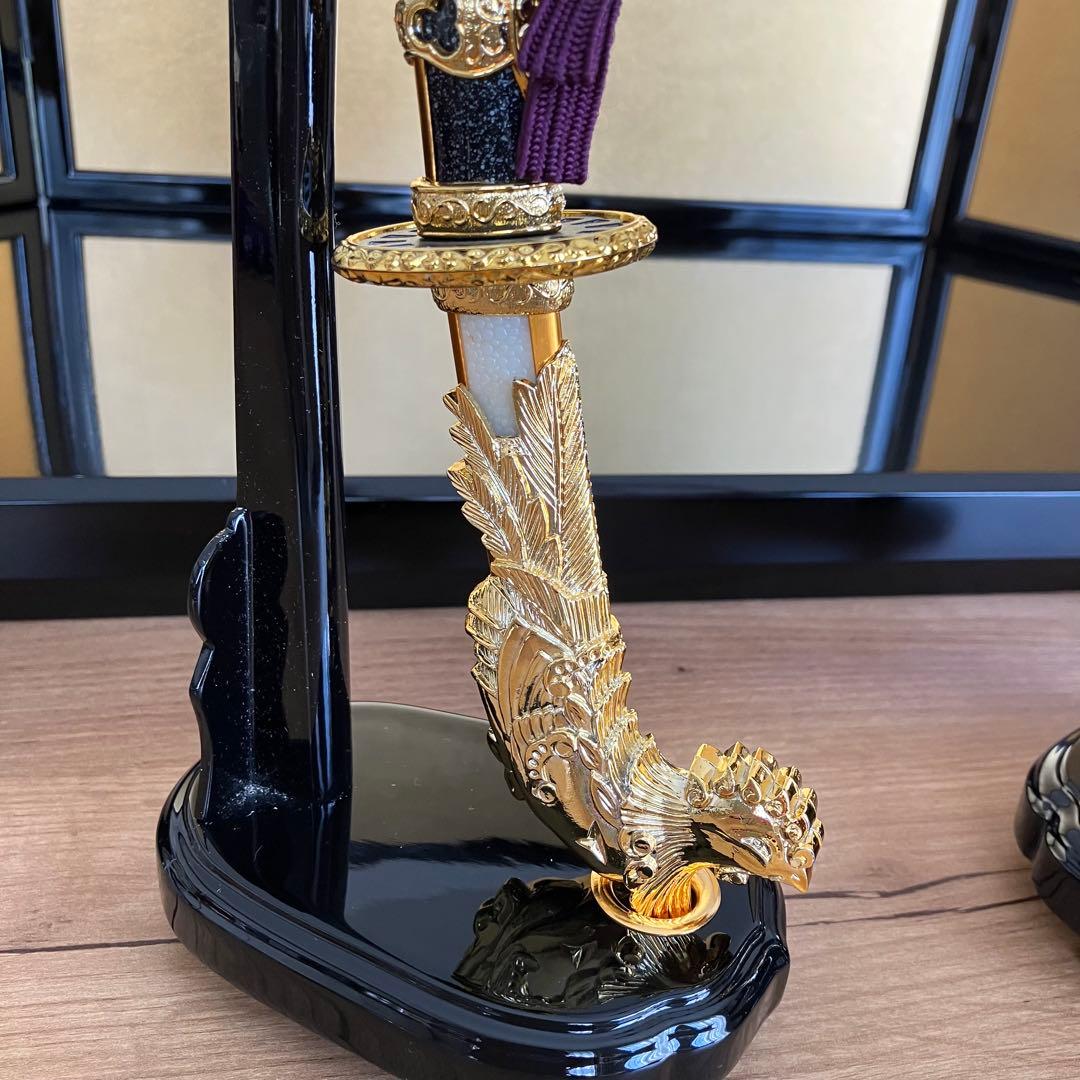 美品　加藤一￼曹作　￼五月人形 兜と刀と弓矢付　工芸品　￼こどもの日