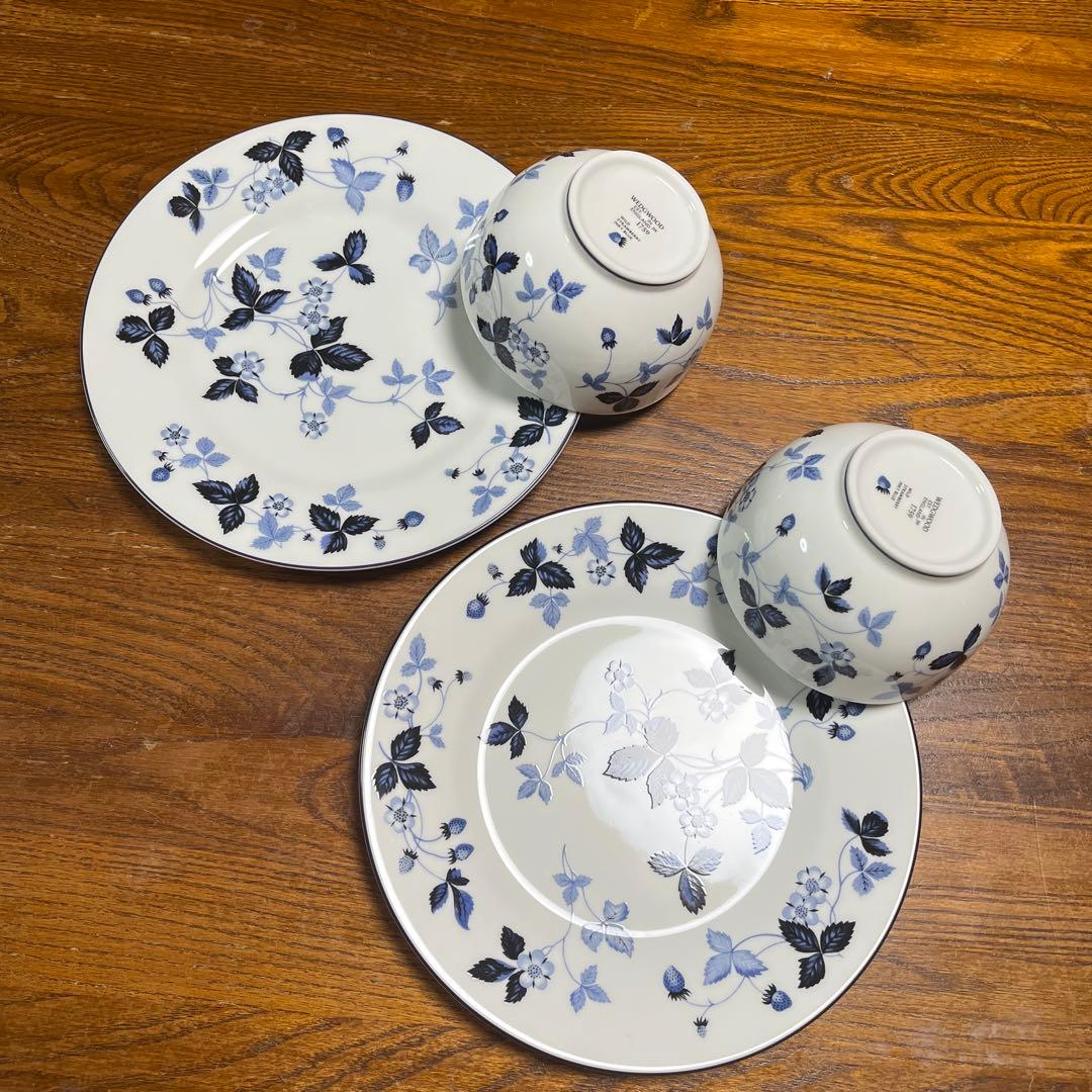 ウェッジウッドストロベリーインクブルー食器セット