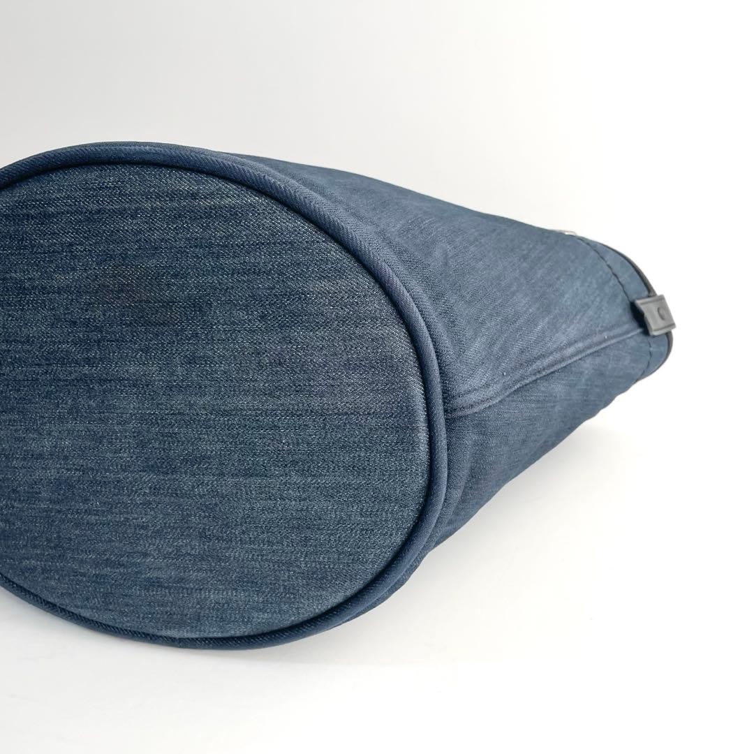 【美品】PRADA プラダ 2way カナパ トートバッグ バケツ型 デニム