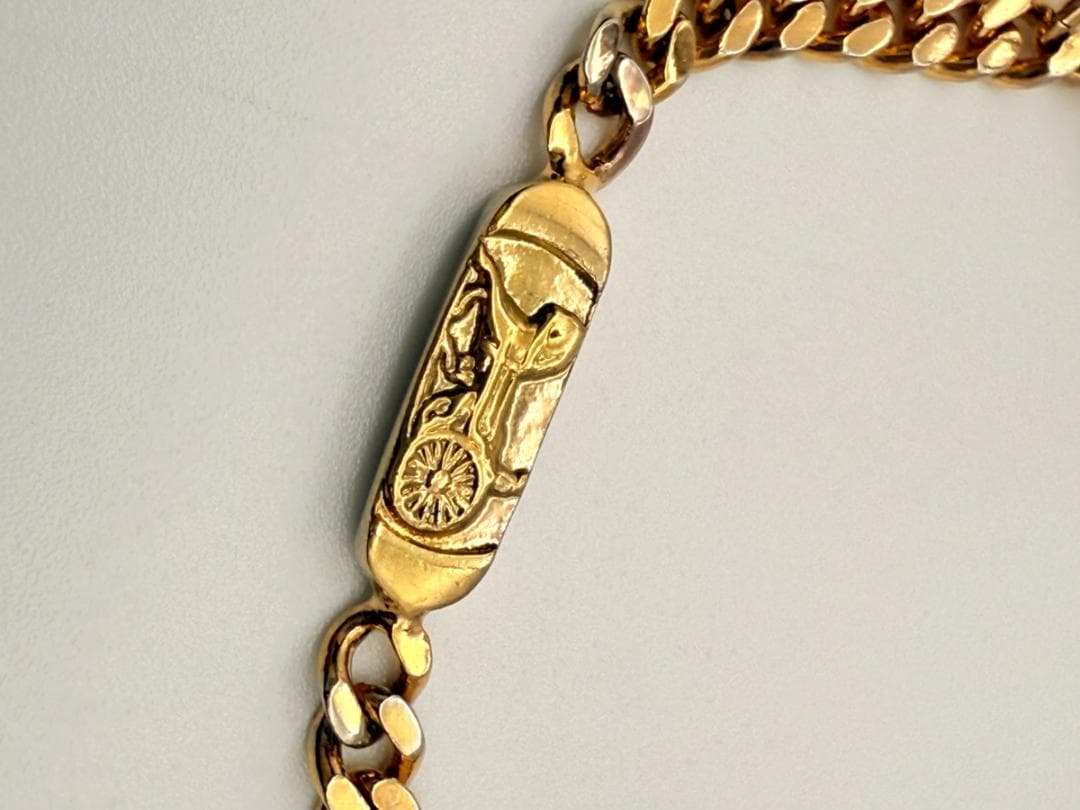 美品 ✨オールド CELINE サルキー 馬車 ブレスレット ゴールド