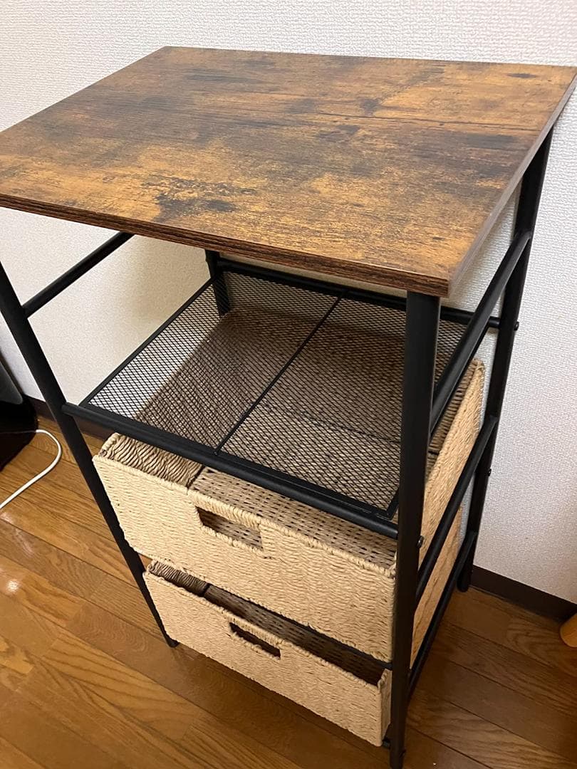 棚 スタイリッシュで機能的 使い勝手の4段収納 ラック