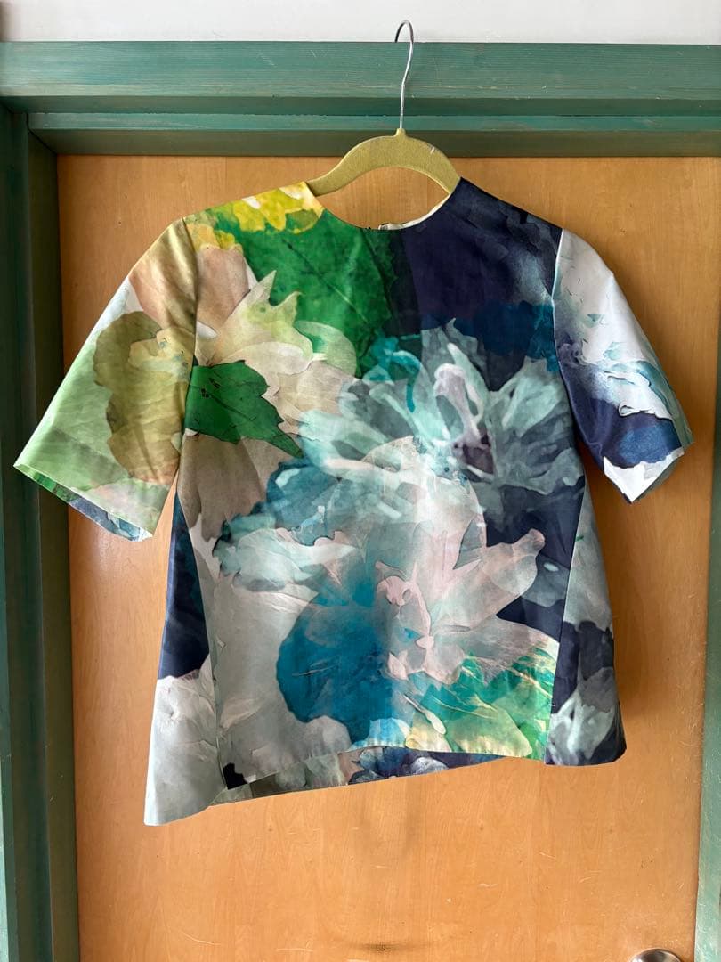 ENFÖLD エンフォルド フラワープリント 半袖シャツ