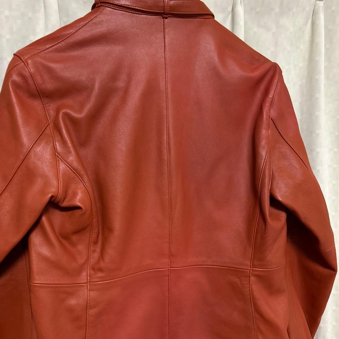 NICOLE CLUB FOR MEN ラムレザーシングルライダージャケット