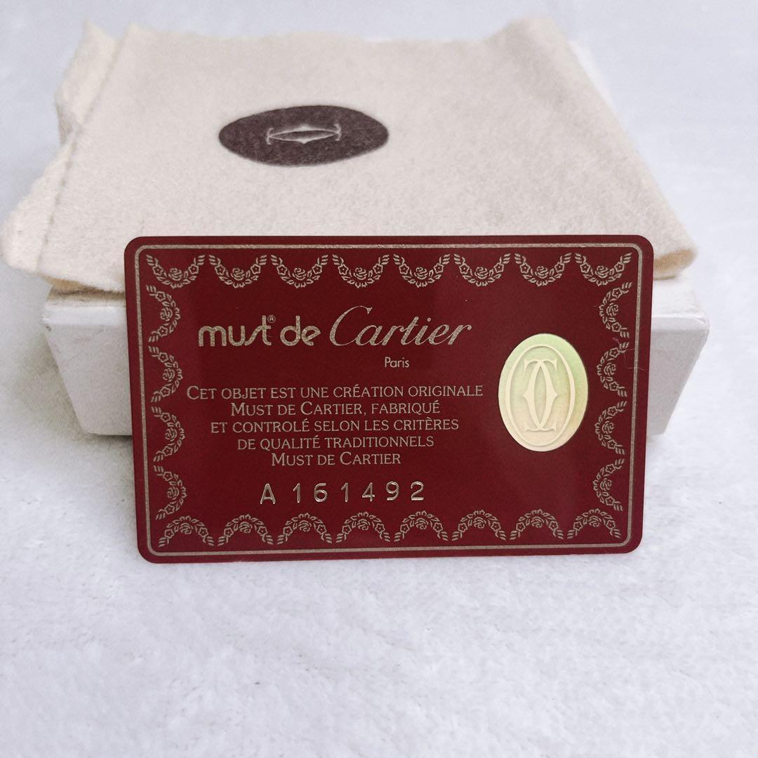 【極美品】Cartier カルティエ マストライン　二つ折り財布 　ゴールド金具