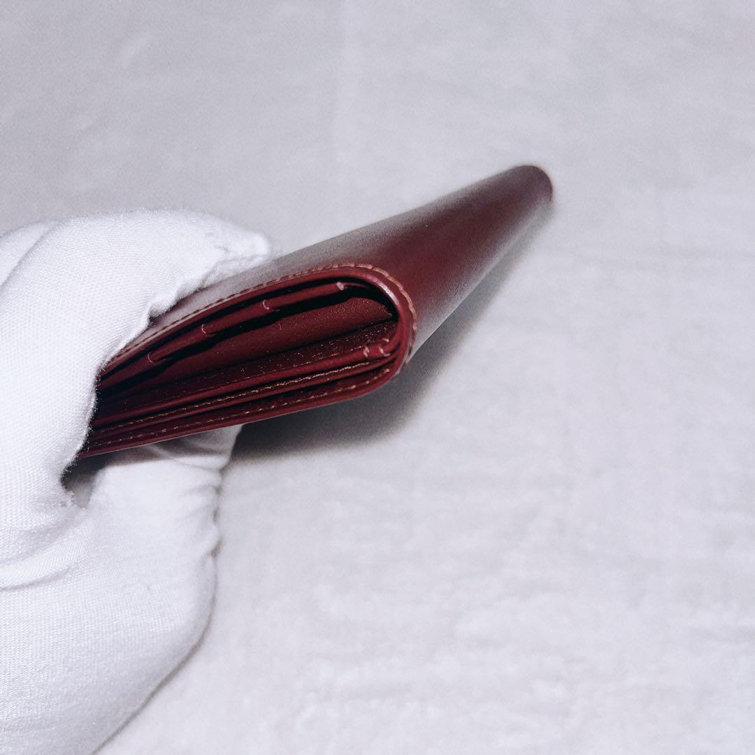 【極美品】Cartier カルティエ マストライン　二つ折り財布 　ゴールド金具