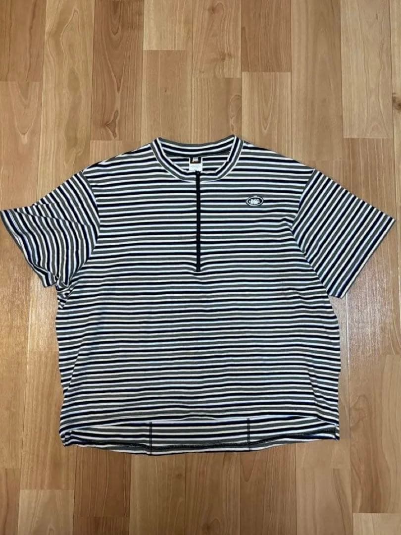 REI サイクリングジャージ コットン ボーダー XXL