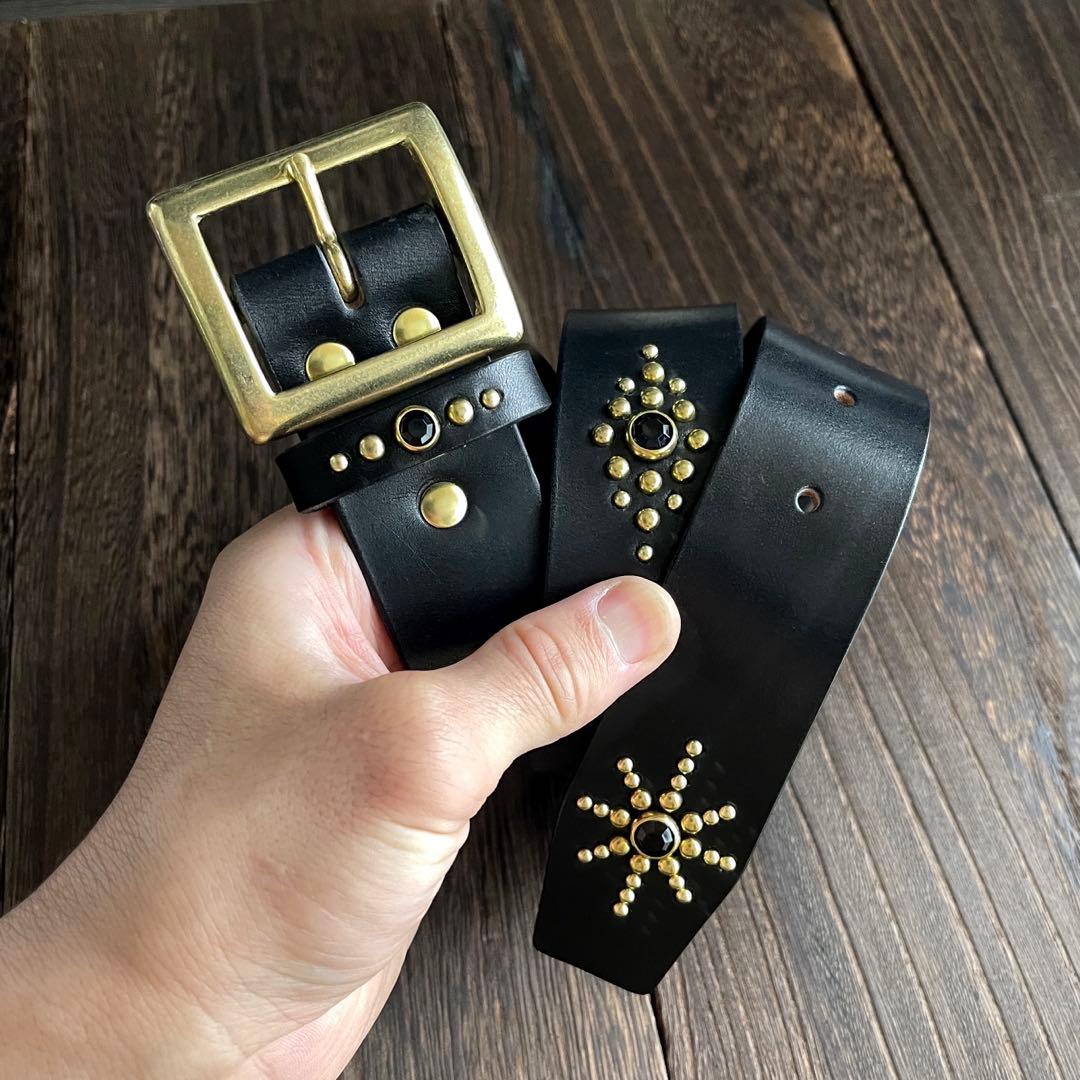 ディッキーズ874専用スタッズベルト　昭南ベンズ　真鍮　HTC CALEE