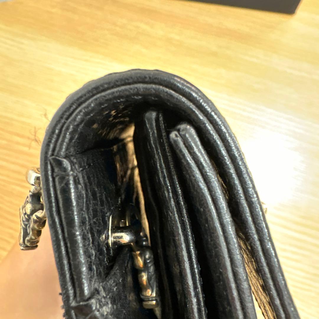 クロムハーツ　長財布　黒　美品✨
