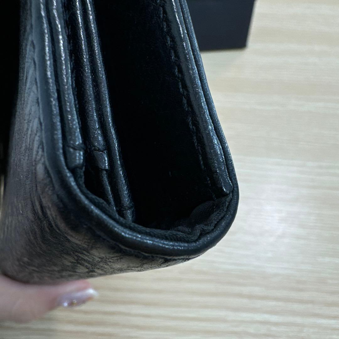 クロムハーツ　長財布　黒　美品✨
