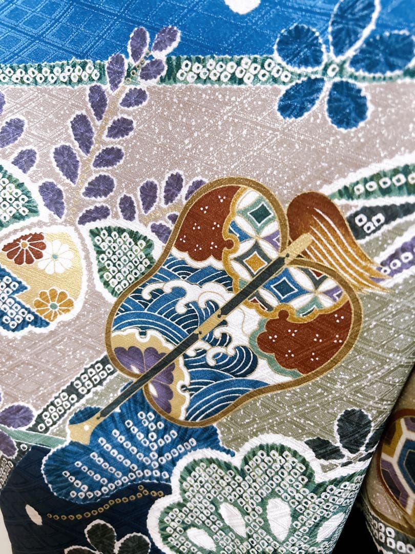 7歳フルセット♡七五三　男の子　一式　鷹　青系　水色