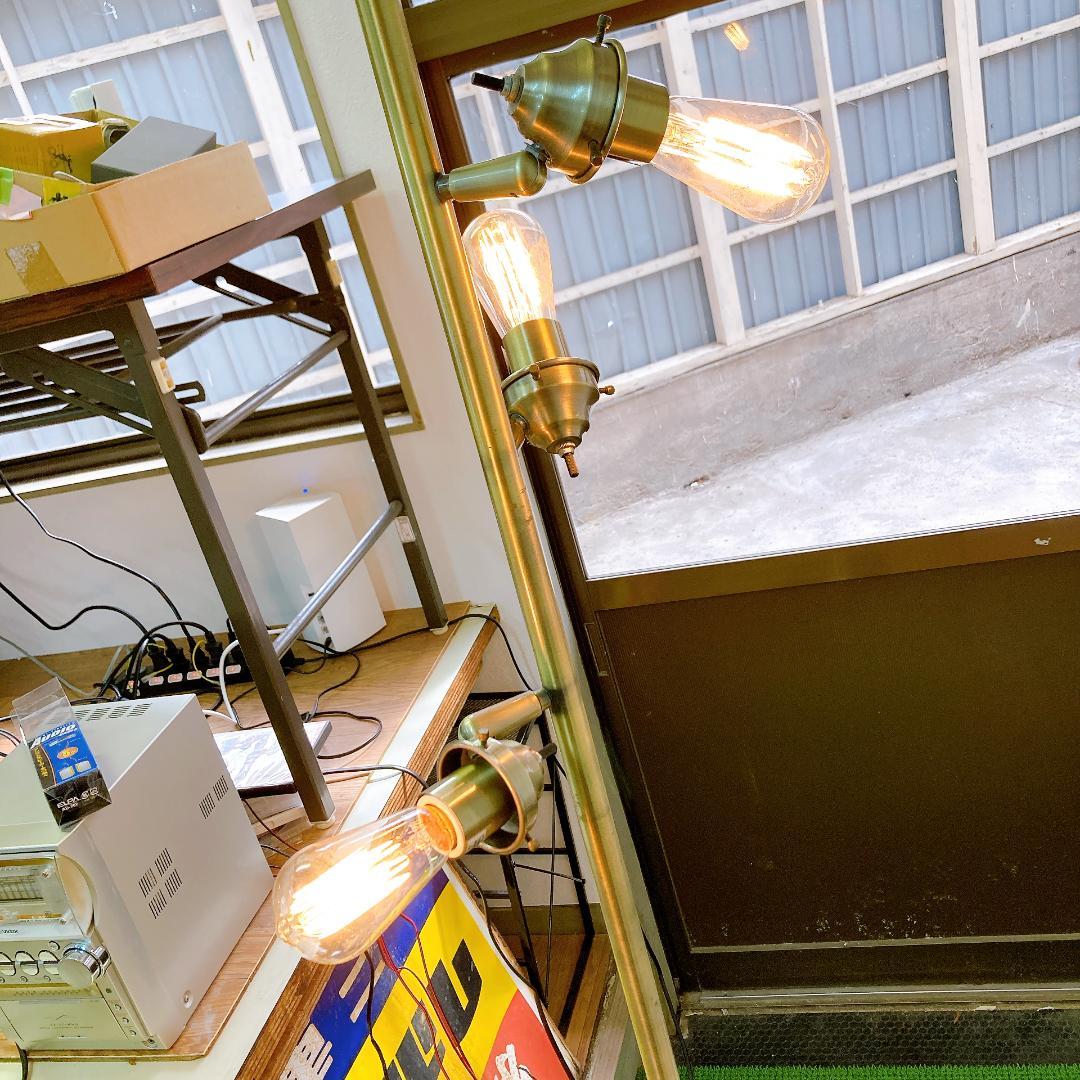 アートワークスタジオ 3灯クラシックフロアー本体 ゴールド E26型|2503|