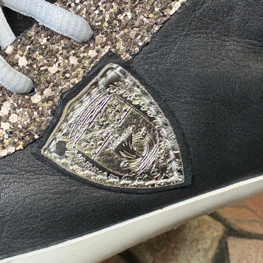 【美品】フィリップモデル　スニーカー　26.5cm グリッター　サイドジップ