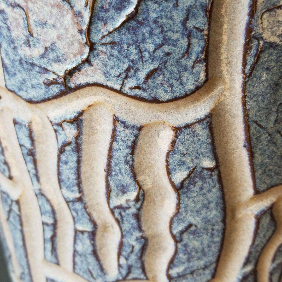 信楽焼　傘立て  ストライプ 高さ４３cm